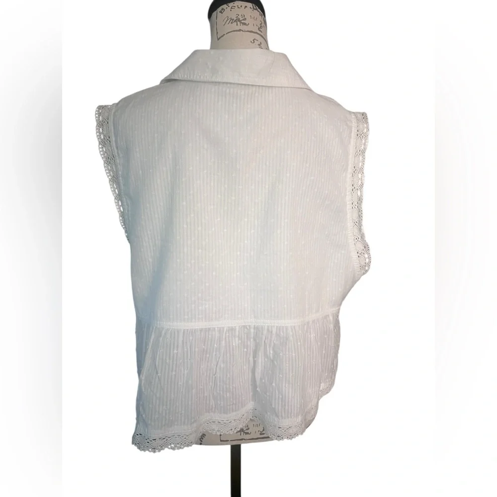 Anthropologie White Lace Blouse - Picture 6 of 10
